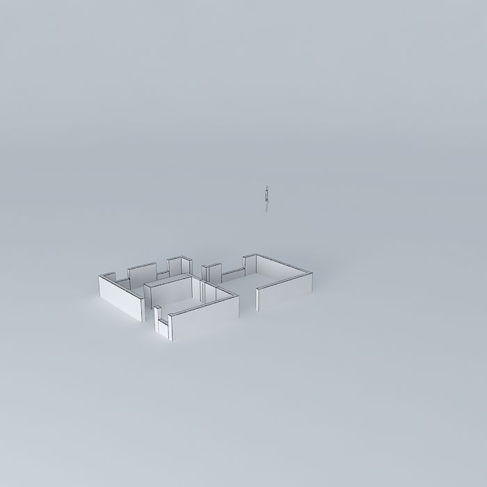 elessandraorkut house in middle of field Free 3D model_4