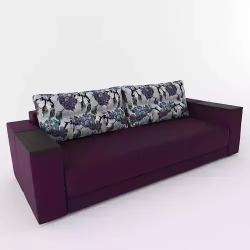 Sofa Color Pattern 3d Sofa with floral pattern 3D model | CGTrader
