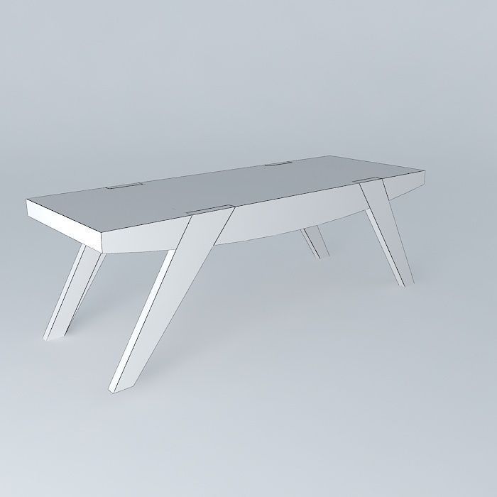 mesa de centro coffee table Free 3D model_3