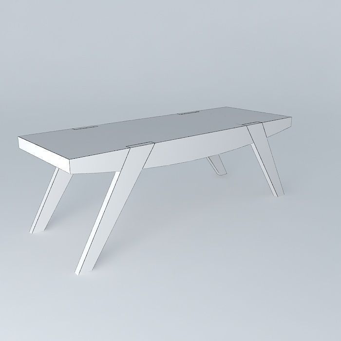 mesa de centro coffee table Free 3D model_4