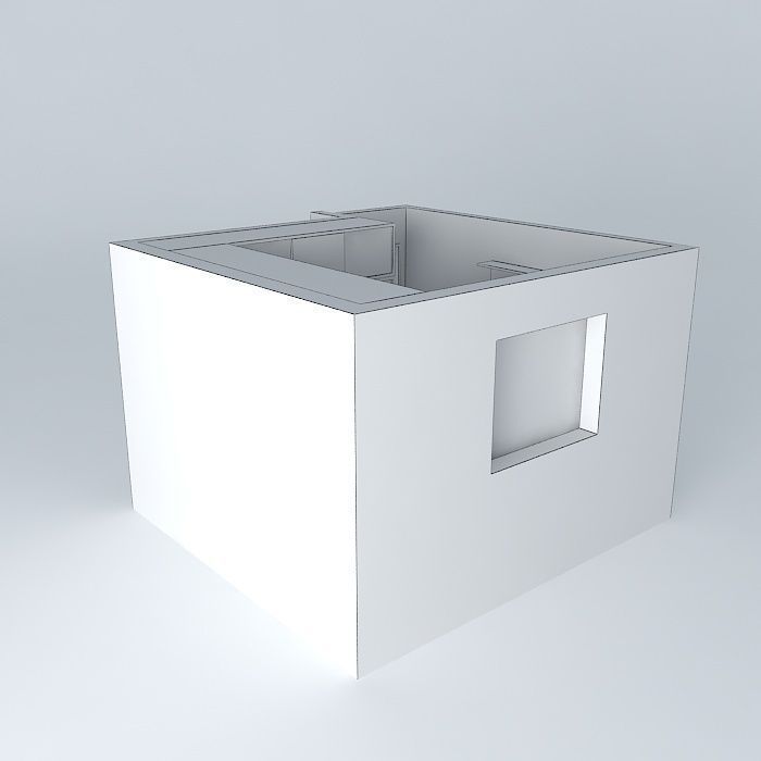 fabioorkut cube with window Free 3D model_3