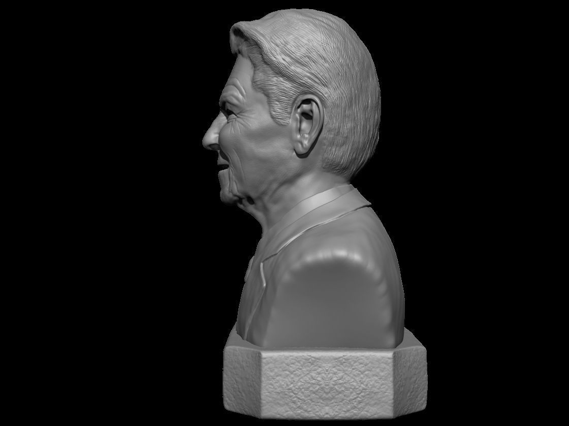 Ronald Reagan  3D print model_3