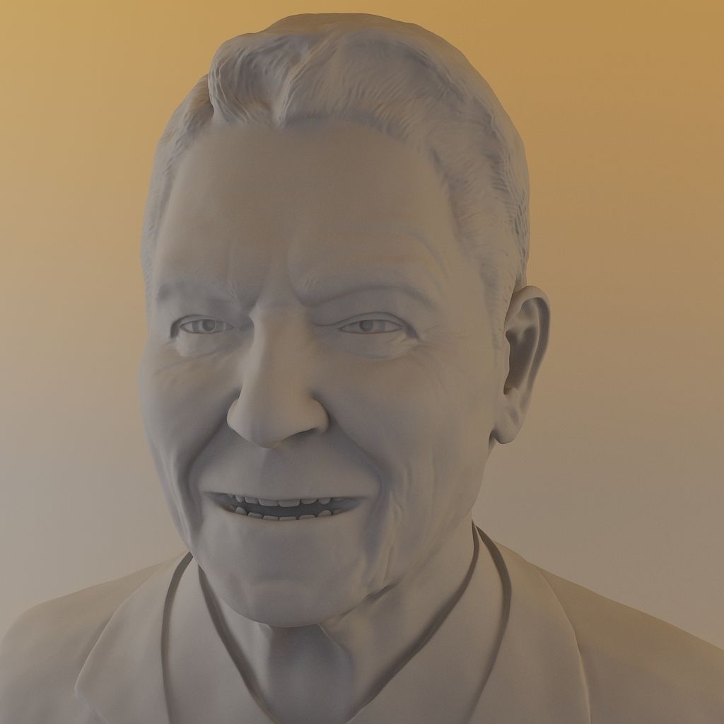 Ronald Reagan  3D print model_7