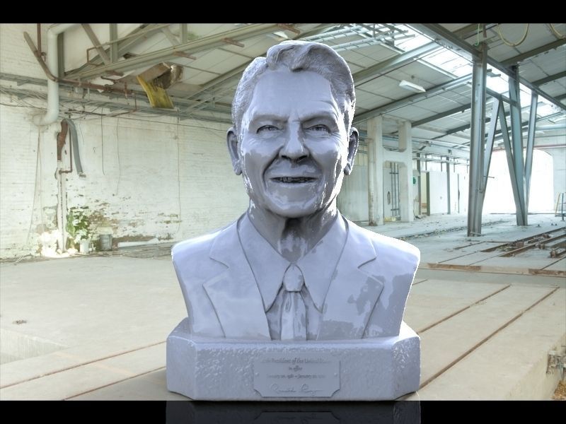 Ronald Reagan  3D print model_8
