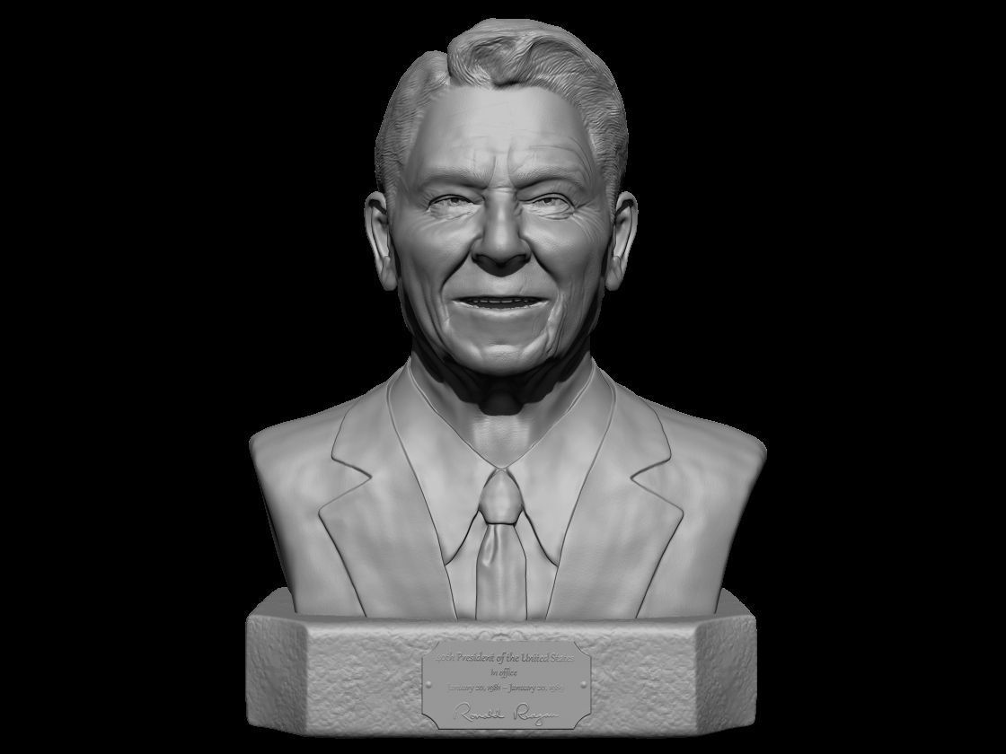 Ronald Reagan  3D print model_1