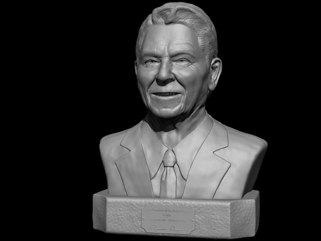 Ronald Reagan  3D print model_2