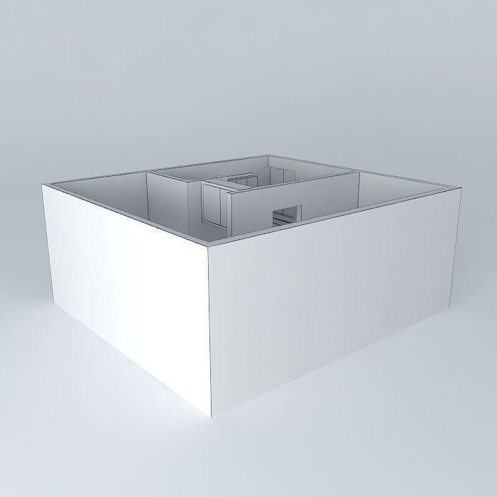 euorkut house with door Free 3D model_4