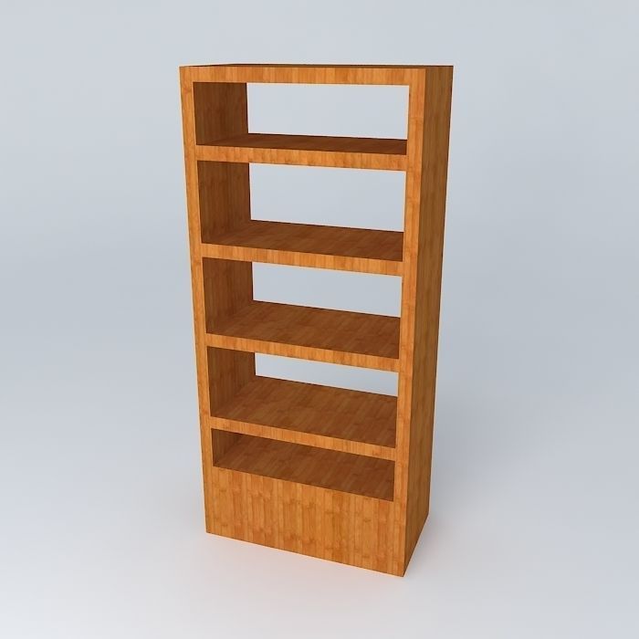 bookcase bookshelf Free 3D model_1
