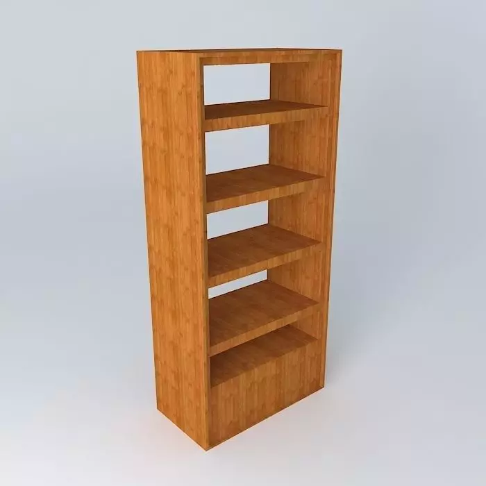 bookcase bookshelf Free 3D model_0