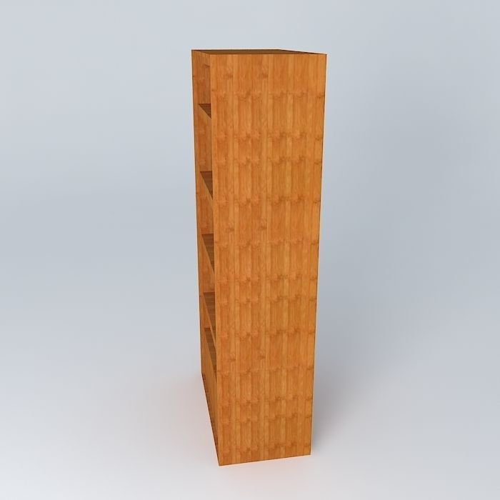 bookcase bookshelf Free 3D model_2