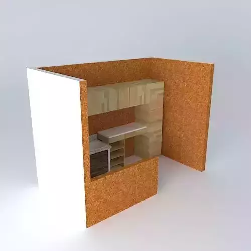 kamile room with orange wall