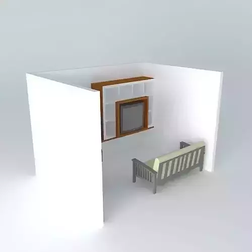 adrianaorkut empty room with couch and tv