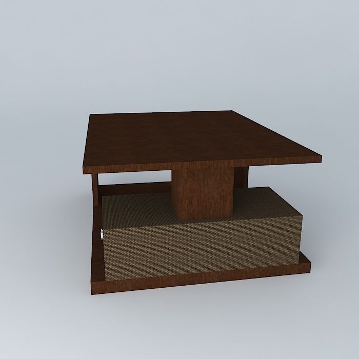 coffee table mesa de centro Free 3D model_2