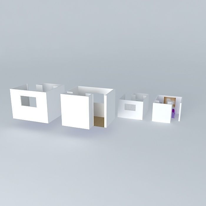 daniorkut three cubes Free 3D model_1