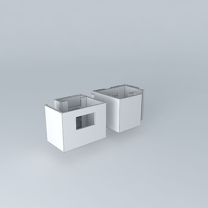 daniorkut three cubes Free 3D model_4