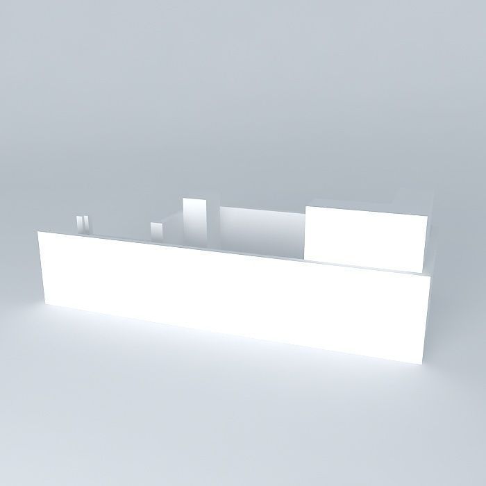 silorkut room with table and chairs Free 3D model_1