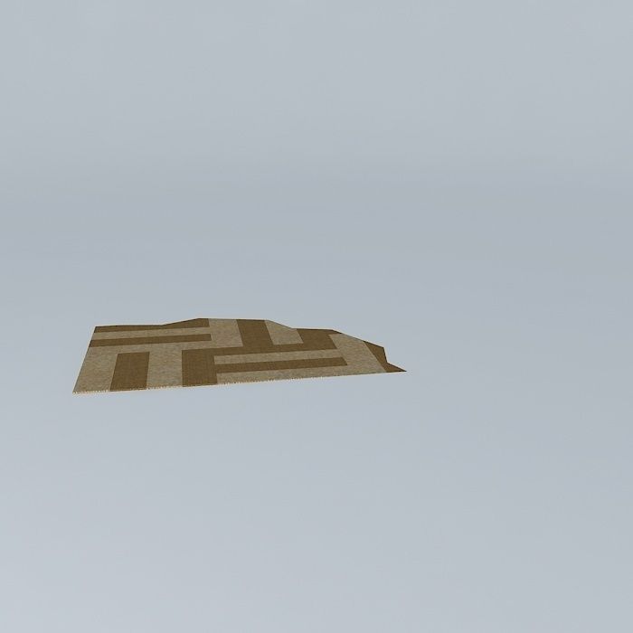 rug carpet Free 3D model_2