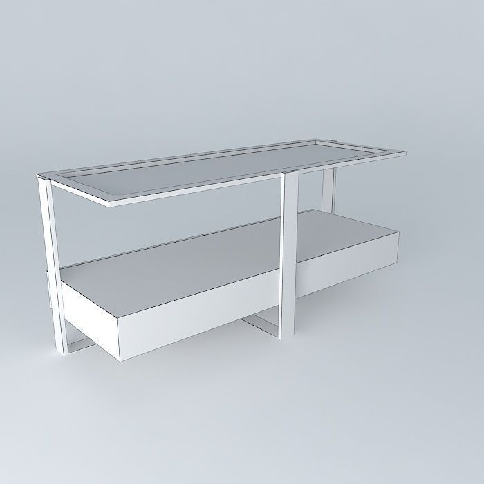 showcase console Free 3D model_3