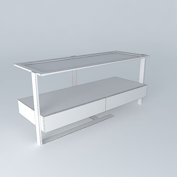 showcase console Free 3D model_4