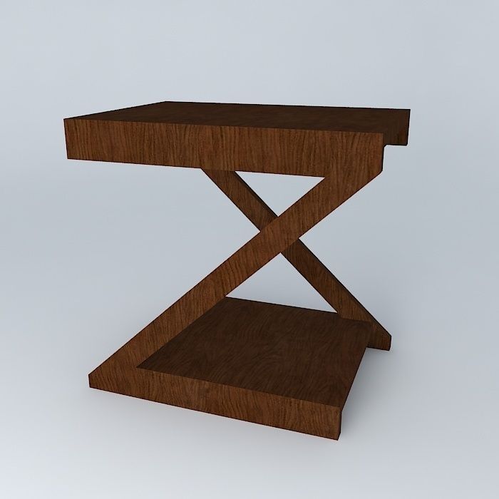 Z side table mesa de canto Z Free 3D model_1