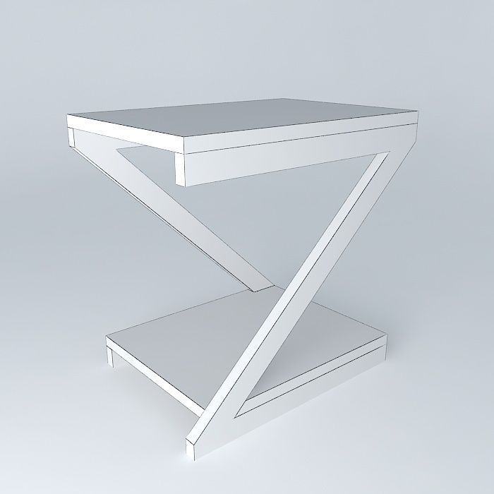 Z side table mesa de canto Z Free 3D model_3