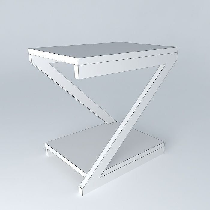 Z side table mesa de canto Z Free 3D model_4