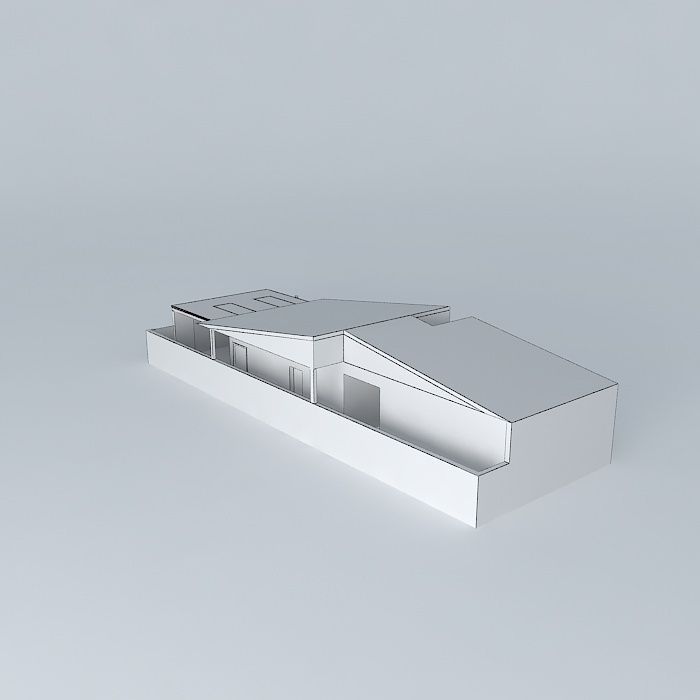 liorkutfachada house with roof Free 3D model_4