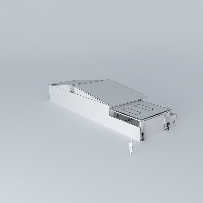 liorkutfachada house with roof Free 3D model_3