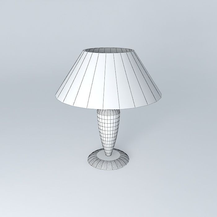 lamp lamp with shade Free 3D model_4