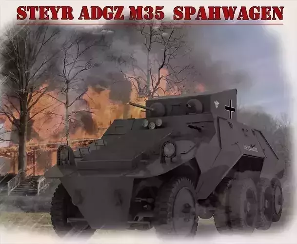 Steyr Adgz Spahwagen M35 3D model