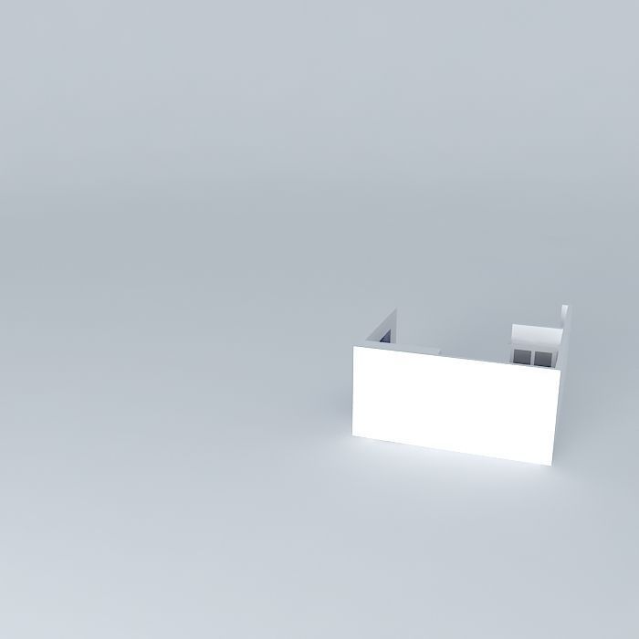 eva room with table and chairs Free 3D model_1