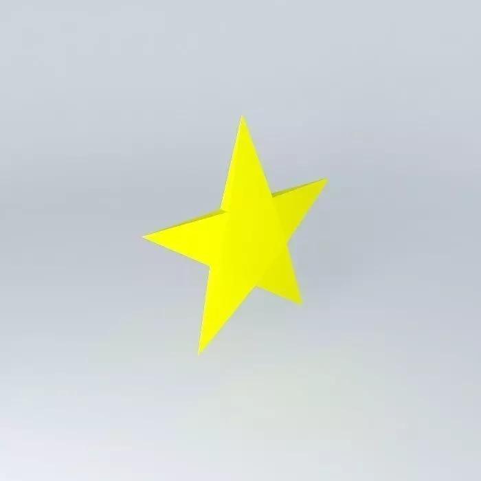 star star Free 3D model_0