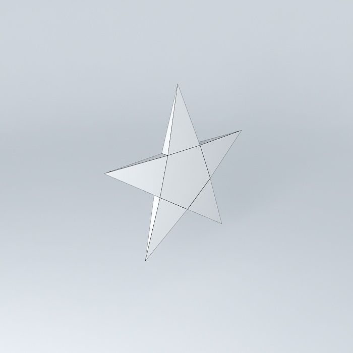 star star Free 3D model_3