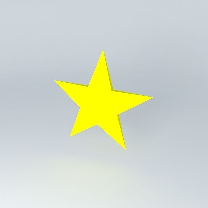 star star Free 3D model_1