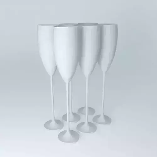 flute champagne champagne flute Free 3D model