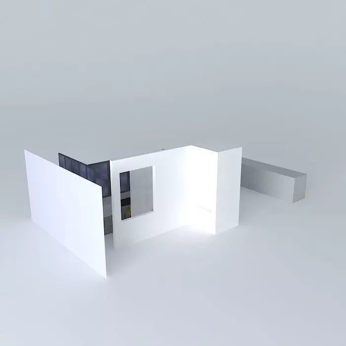 balcony grill barbecue balcony Free 3D model_0