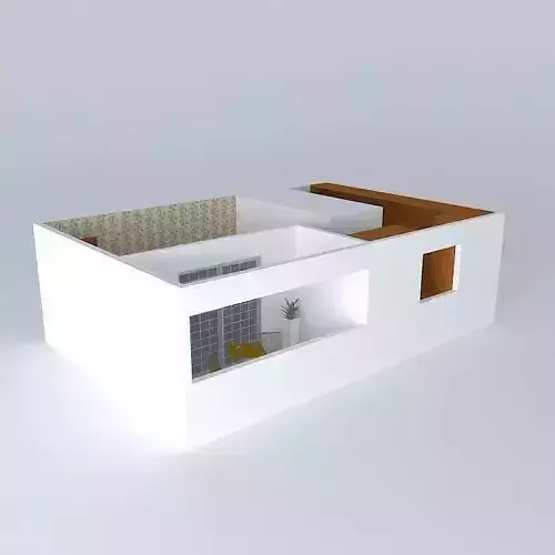 miriorkut house with two bedrooms and living room