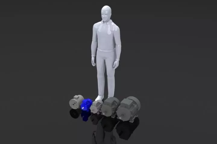 5 Electric Motors Free 3D model