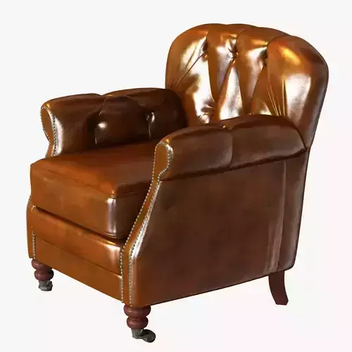 noir furniture club chair vintage cigar leather