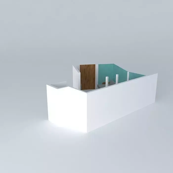 sandraorkut room with door Free 3D model
