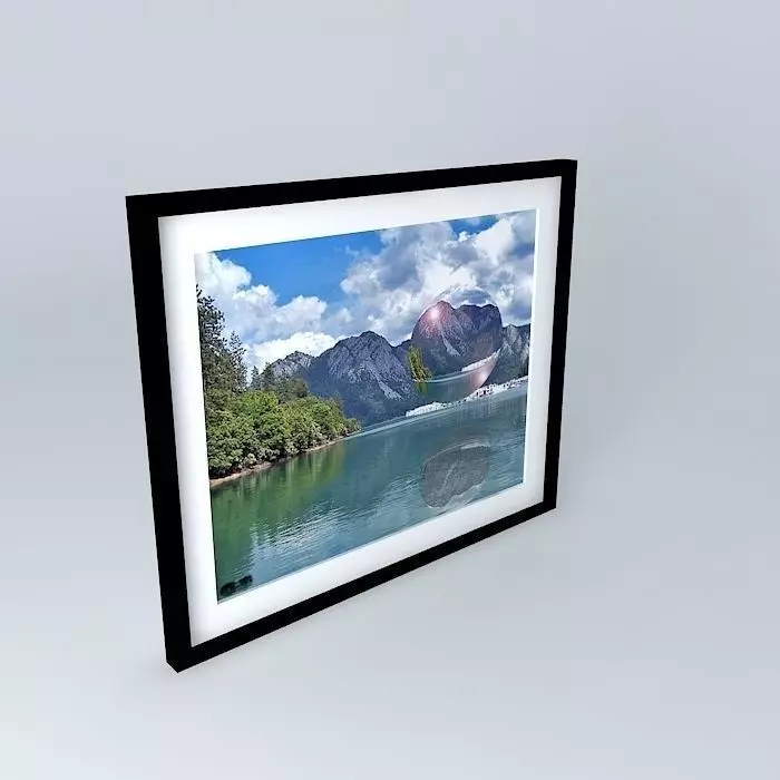 arte art quadro painting Free 3D model_0