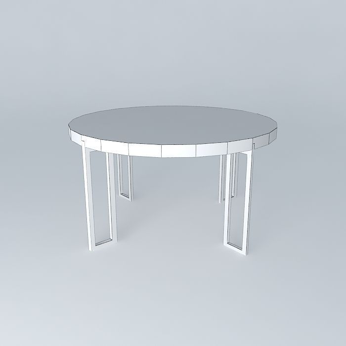 And coffee table mesa de center Ed Free 3D model_4