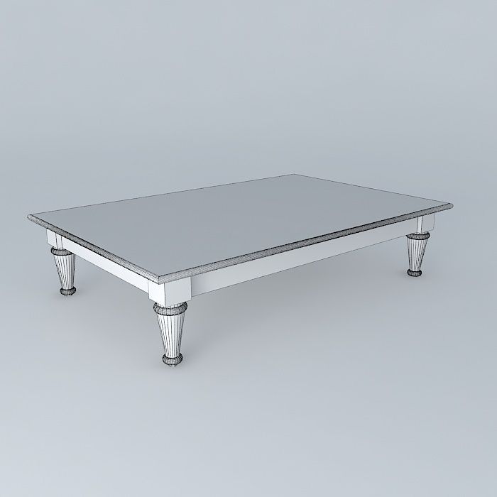mesa centro coffee table Free 3D model_4