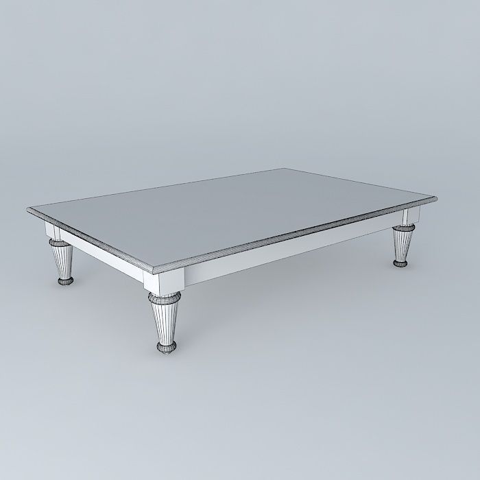 mesa centro coffee table Free 3D model_3