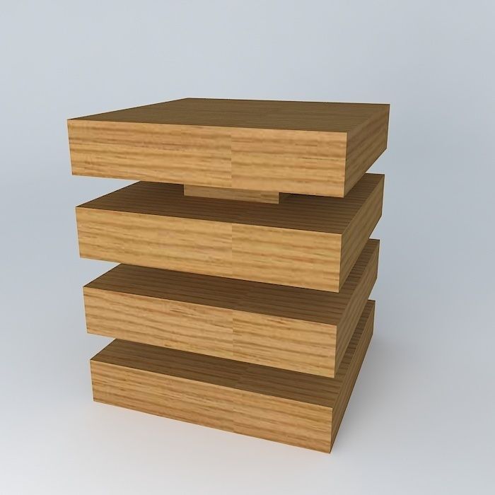 side table mesa de canto Free 3D model_1