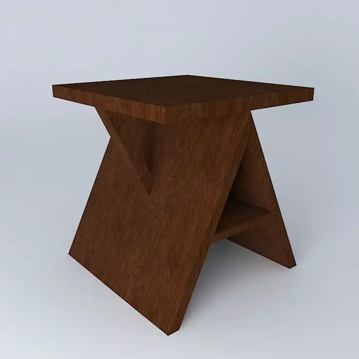 A side table mesa de canto A Free 3D model_0