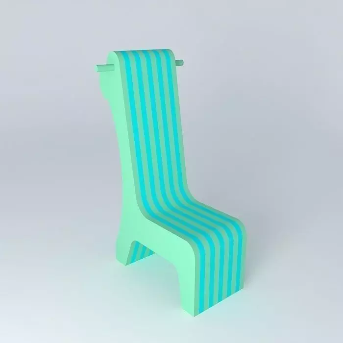 giraffe kid chair children39s chair giraffe Free 3D model