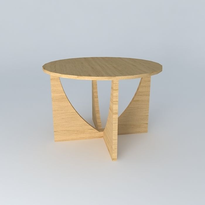 mesa canto side table Free 3D model_2