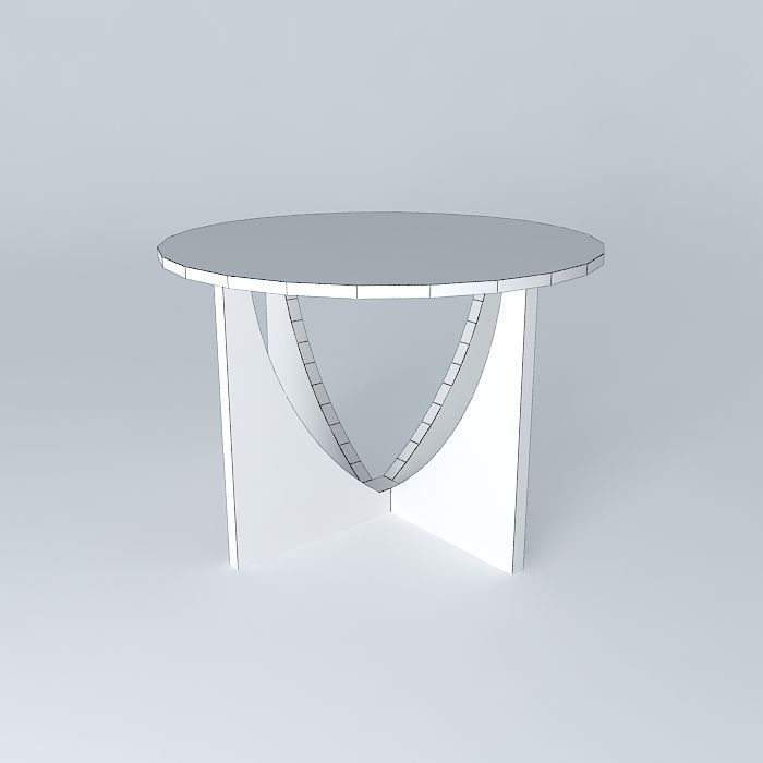 mesa canto side table Free 3D model_4