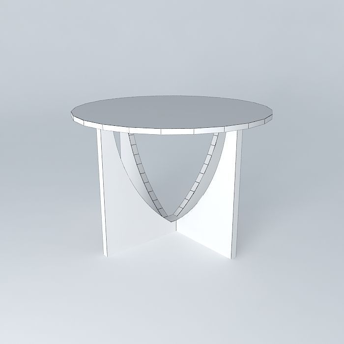 mesa canto side table Free 3D model_3
